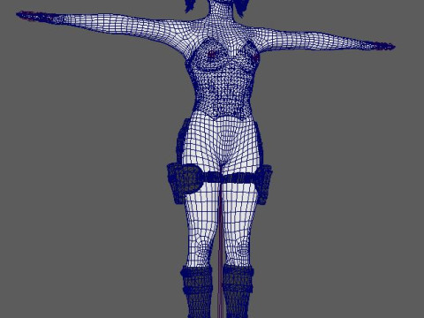 Harley Quinn Character 3D Model