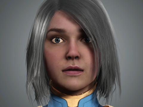 SuperGirl Character 3D 모델