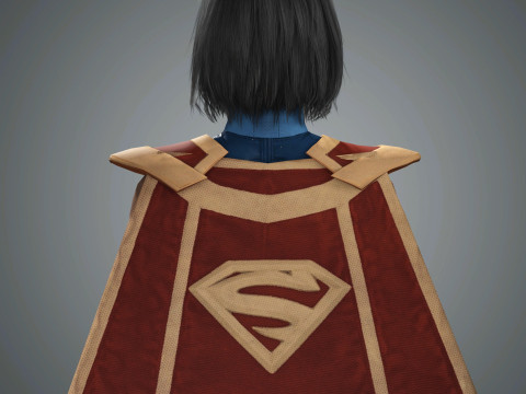 SuperGirl Character 3D-Modell