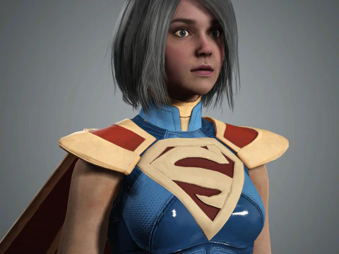 SuperGirl Character 3D Model