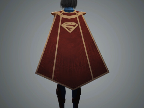 SuperGirl Character 3D-Modell