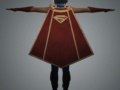 SuperGirl Character 3D Model