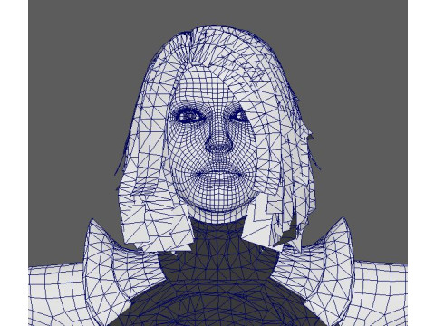 SuperGirl Character 3D-Modell