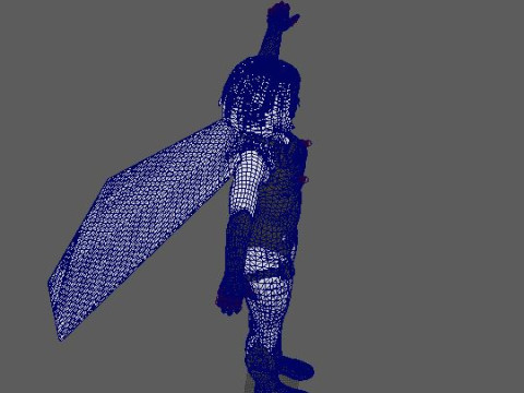 SuperGirl Character 3D-Modell