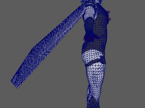 SuperGirl Character 3D Model