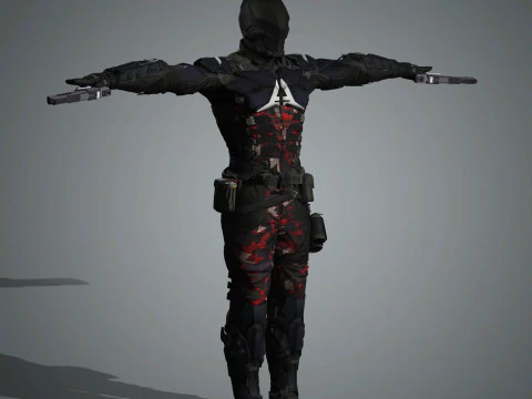 Arkham Knight Character 3D Model