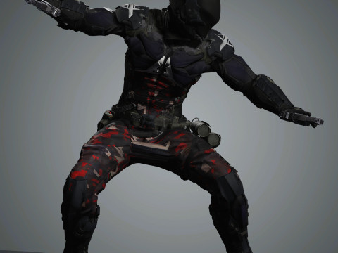 Arkham Knight Character 3D Model