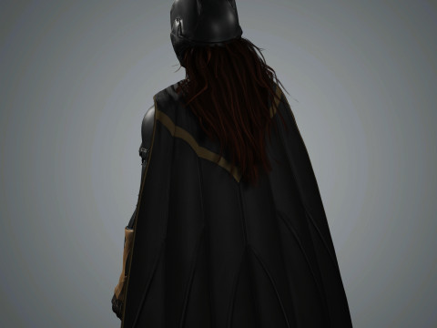 Batgirl Character Model 3D