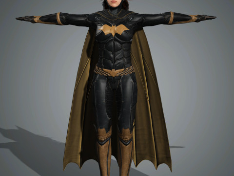 Batgirl Character Model 3D