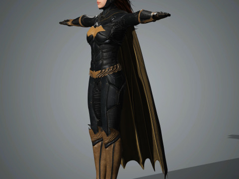 Batgirl Character Model 3D