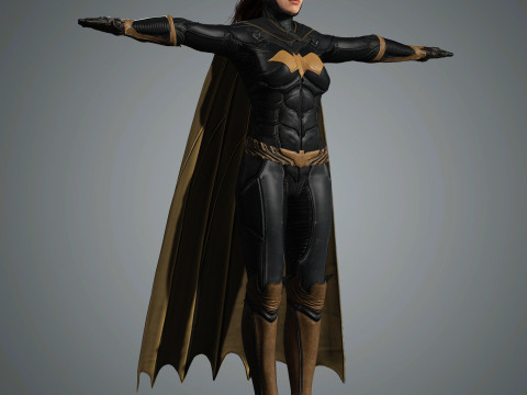 Batgirl Character Model 3D
