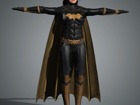 Batgirl Character Model 3D