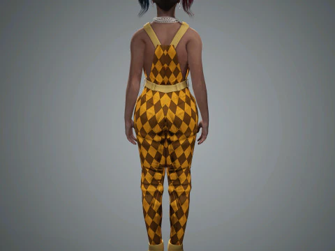 Harley Quinn Character 3D Model