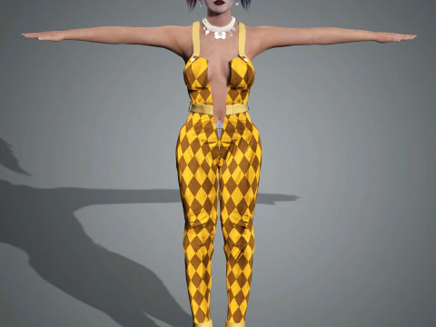 Harley Quinn Character 3D Model