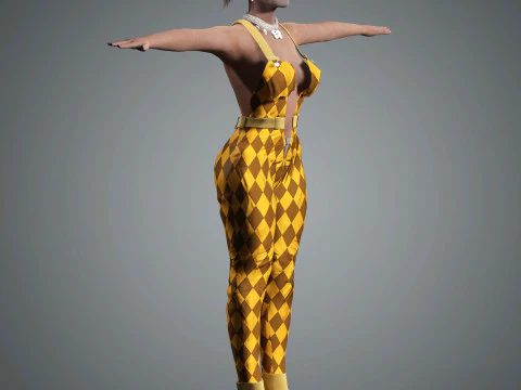 Harley Quinn Character 3D Model