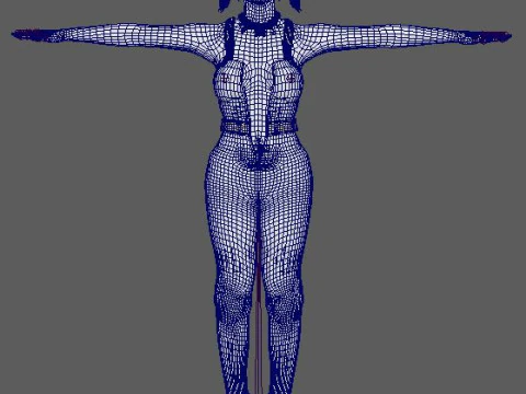 Harley Quinn Character 3D Model