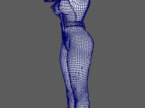 Harley Quinn Character 3D Model