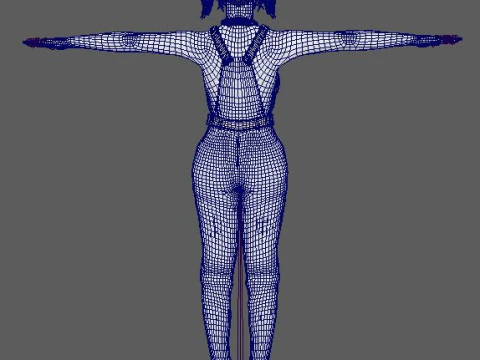 Harley Quinn Character 3D Model