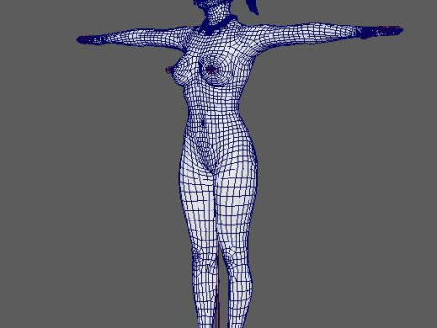 Harley Quinn Character 3D Model