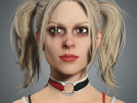 Harley Quinn-Charakter 3D Modell