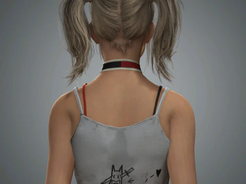 Harley Quinn Character 3D Model
