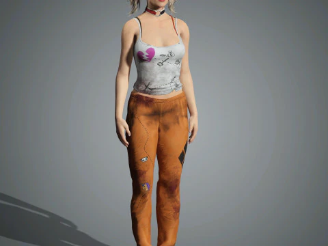 Harley Quinn Character 3D Model