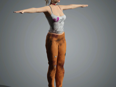 Harley Quinn Character 3D 모델