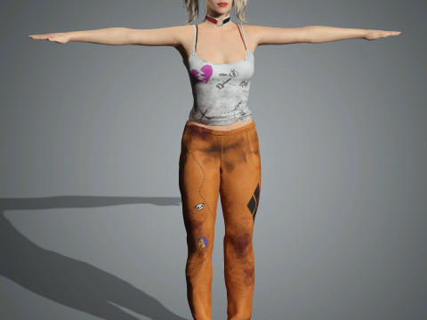 Harley Quinn Character 3D 모델