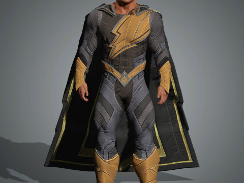 BlackAdam Character Model 3D