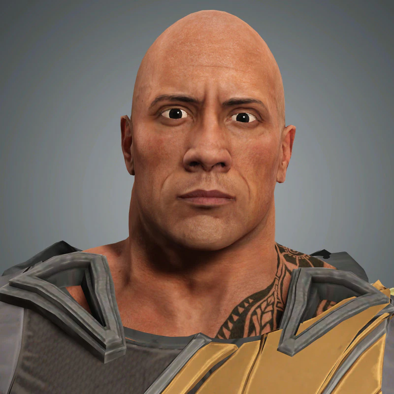 BlackAdam Character 3D Model .c4d .max .obj .3ds .fbx .stl .blend 