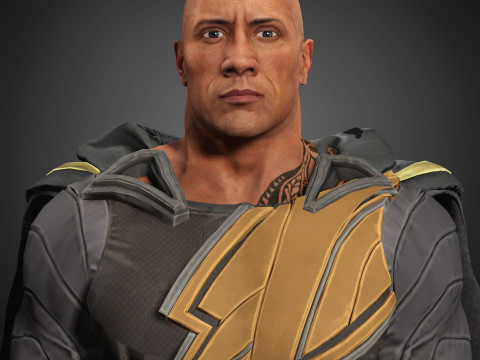 BlackAdam Character Model 3D