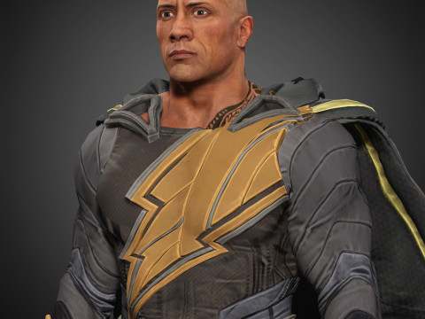 BlackAdam Character Model 3D