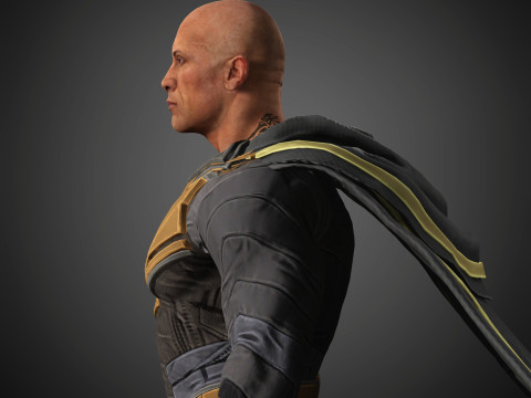BlackAdam Character Model 3D