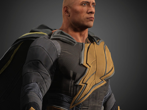 BlackAdam Character Model 3D