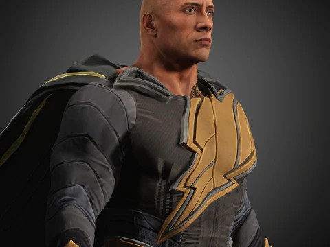 BlackAdam Character 3D Model