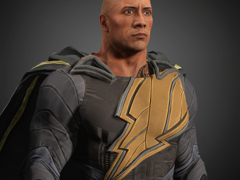 BlackAdam Character Model 3D
