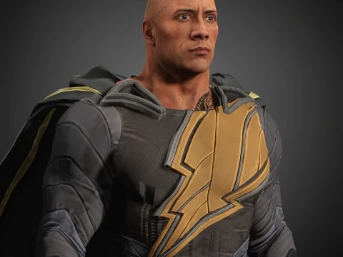 BlackAdam Character 3D Model