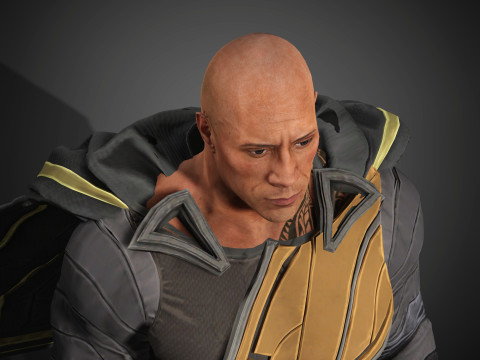 BlackAdam Character Model 3D