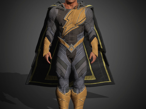 BlackAdam Character Model 3D