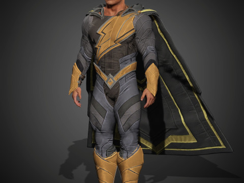 BlackAdam Character Model 3D