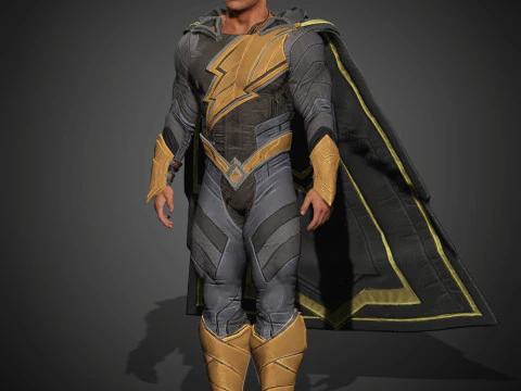 BlackAdam Character 3D Model