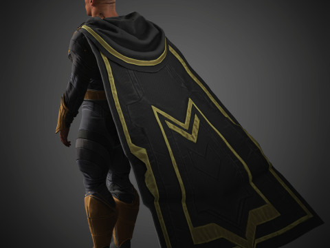 BlackAdam Character Model 3D