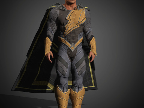 BlackAdam Character Model 3D