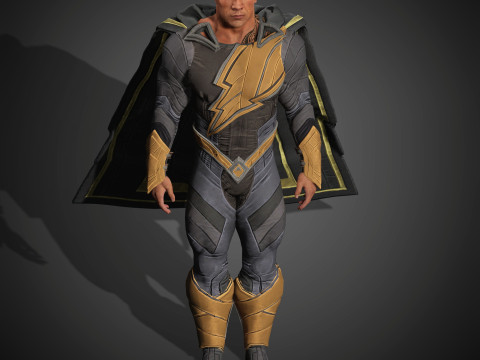 BlackAdam Character Model 3D