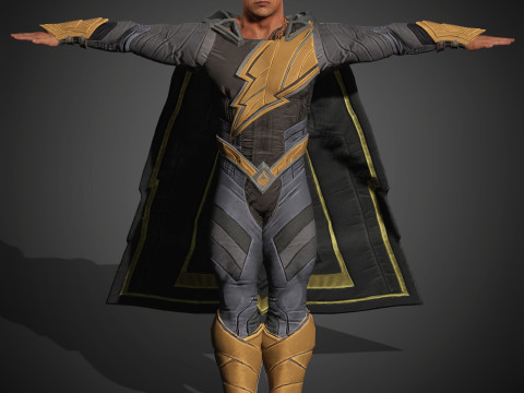 BlackAdam Character Model 3D