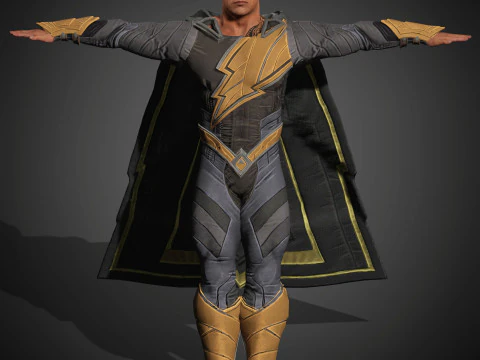 BlackAdam Character 3D Model