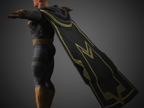 BlackAdam Character Model 3D