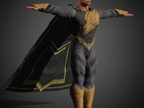 BlackAdam Character Model 3D