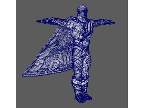 BlackAdam Character Model 3D
