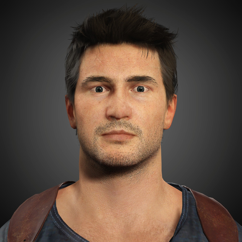 Nathan Drake Character 3D Model .c4d .max .obj .3ds .fbx .stl .blend